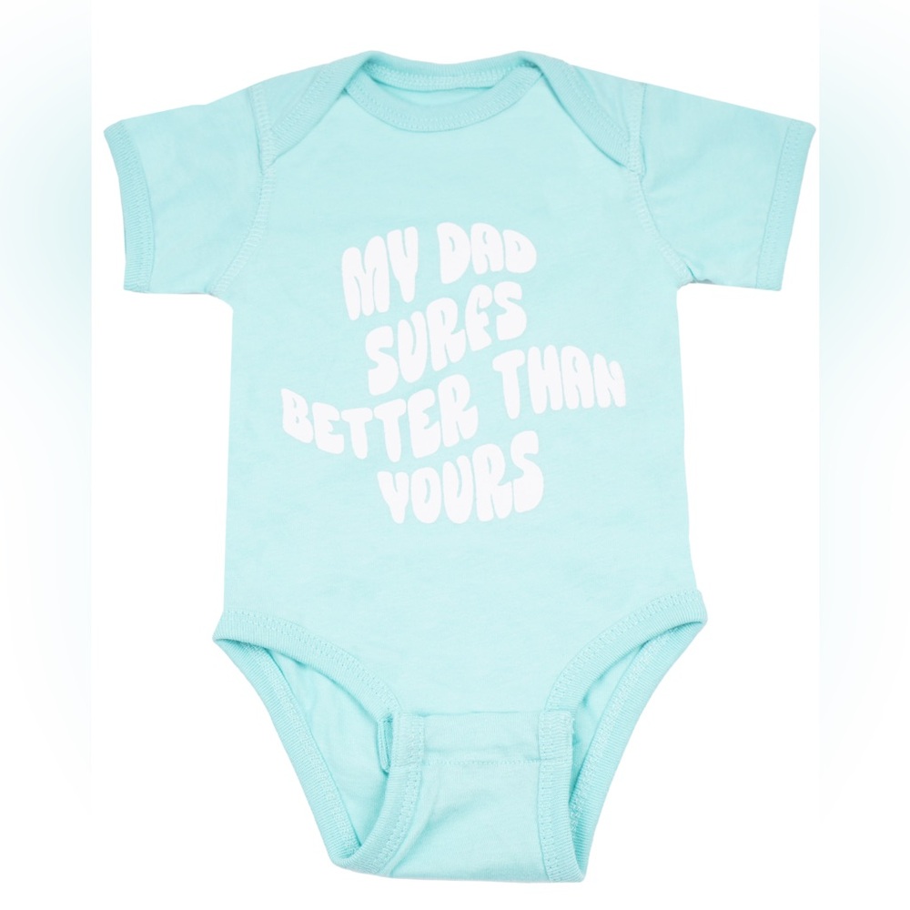 Jacks surfboards surf baby onesie